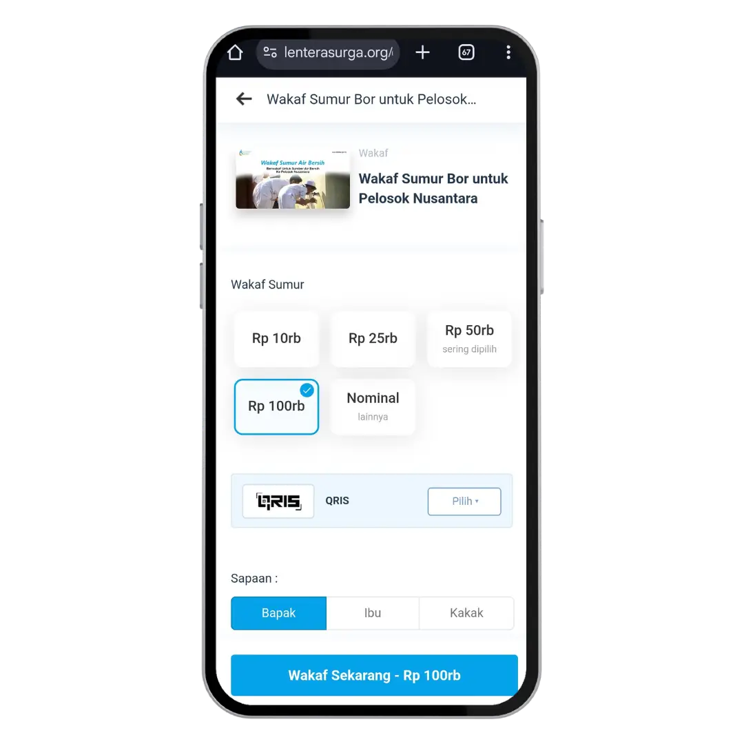 contoh desain website donasi transparan